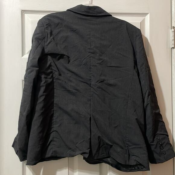 Moon River Gray Striped Blazer Medium Retails $168 - Picture 6 of 10